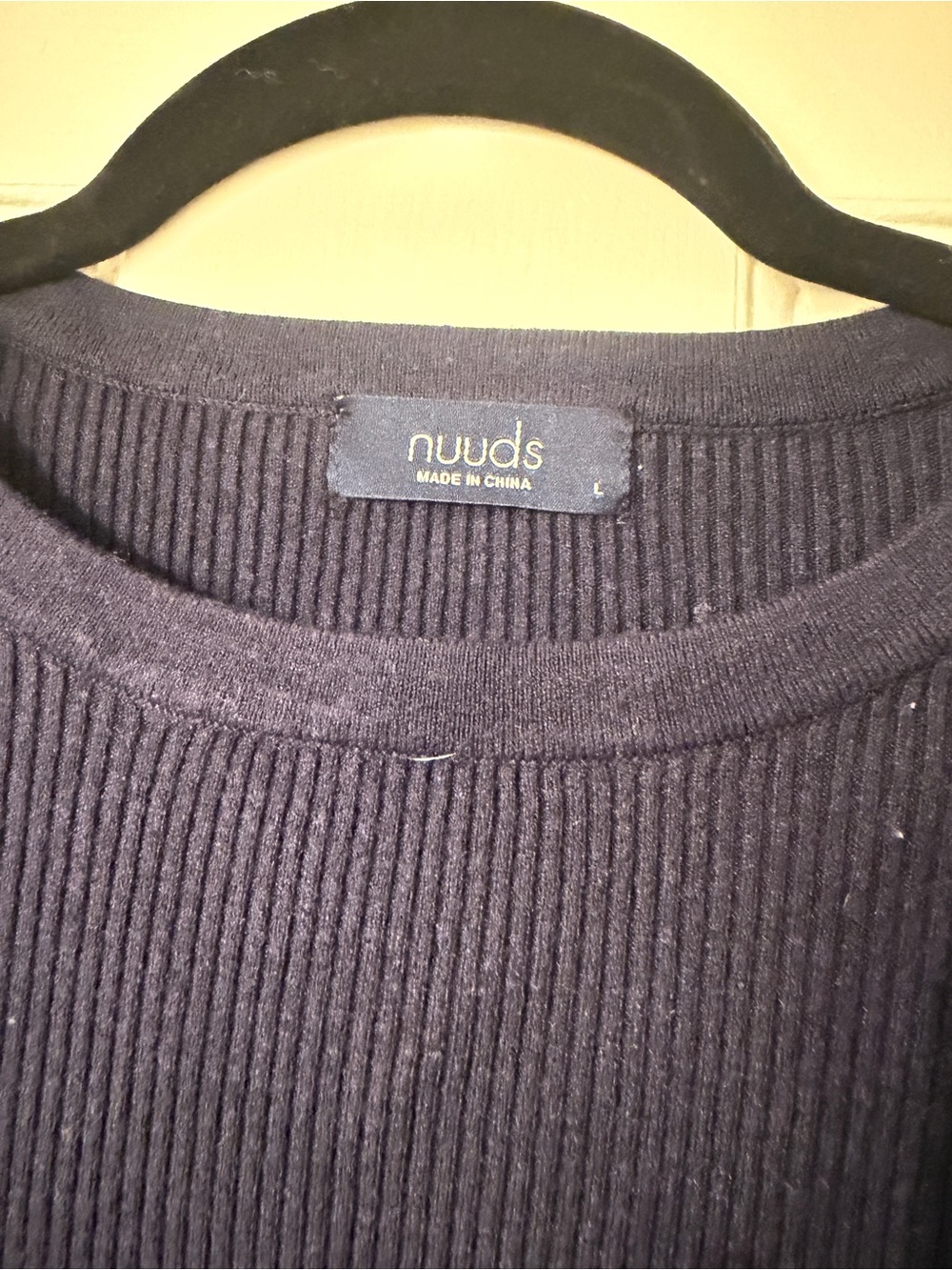 Nuuds Ribbed Sweater Baby Tee - Picture 5 of 10